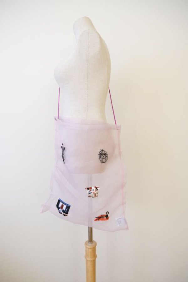 画像2: bedsidedrama Ghost Tote Bag purple (2)