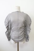 画像1: DECO depuis 1985 MESH GATHER TOPS grey (1)