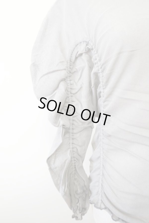 画像4: DECO depuis 1985 MESH GATHER TOPS grey (4)