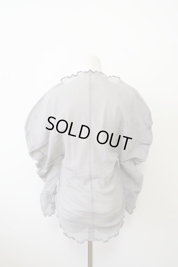 画像3: DECO depuis 1985 MESH GATHER TOPS grey (3)