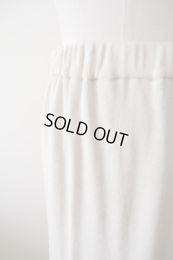 画像5: kéngo (ケンゴ) garagara rib slit long skirt kinari (5)