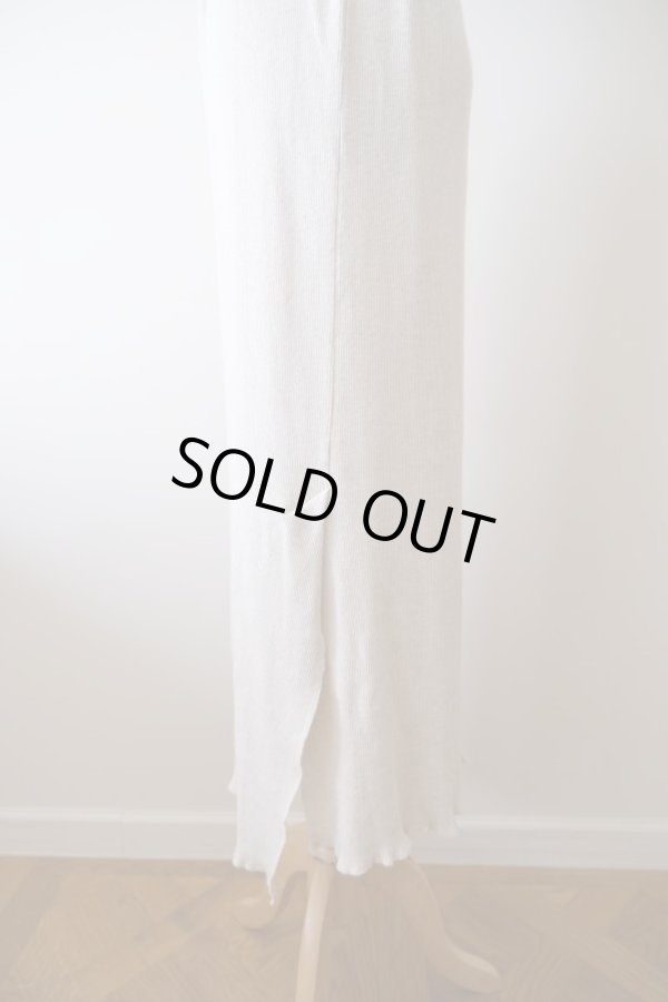 画像3: kéngo (ケンゴ) garagara rib slit long skirt kinari (3)