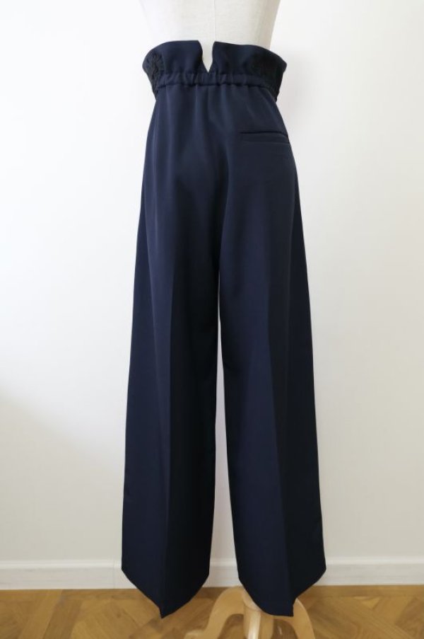 画像3: LOKITHO (ロキト)CORDEMB PEPLUMPANTS NAVY (3)