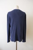 画像3: kéngo (ケンゴ) garagara rib crew neck cardigan blue navy (3)