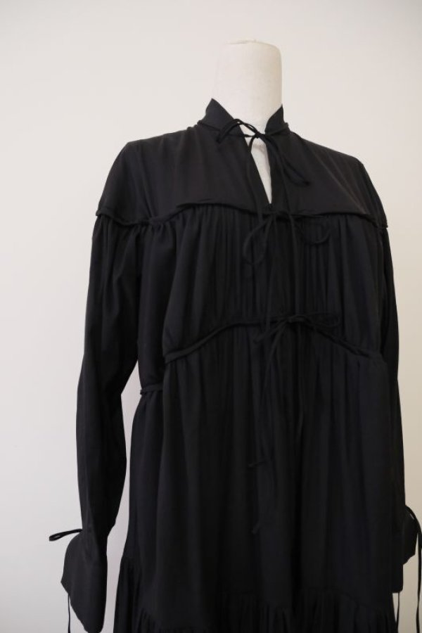 画像4: SIIILON (シーロン)Breeze gather dress black (4)