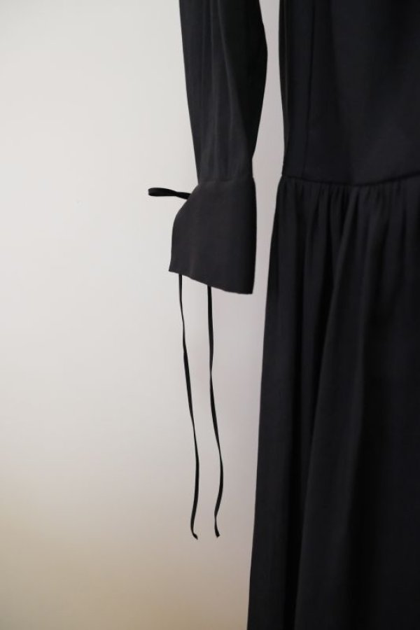 画像6: SIIILON (シーロン)Breeze gather dress black (6)
