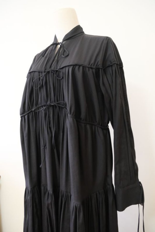 画像7: SIIILON (シーロン)Breeze gather dress black (7)