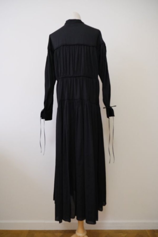 画像3: SIIILON (シーロン)Breeze gather dress black (3)