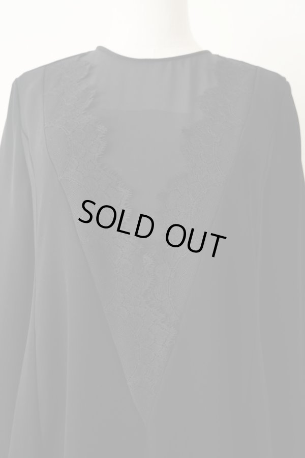 画像6: LOKITHO (ロキト）laced V dress black × black (6)