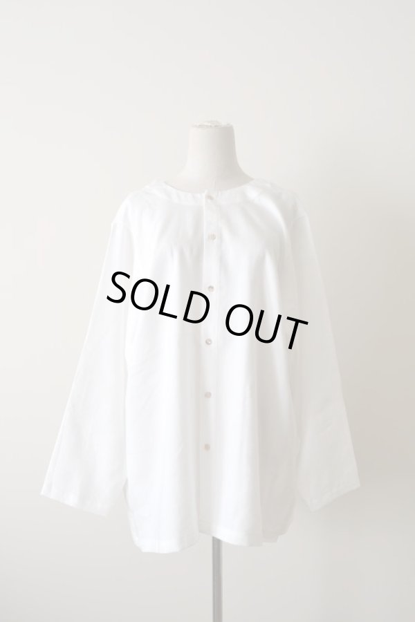 画像1: MARU TO (マルト）Back Tie Shirt (1)