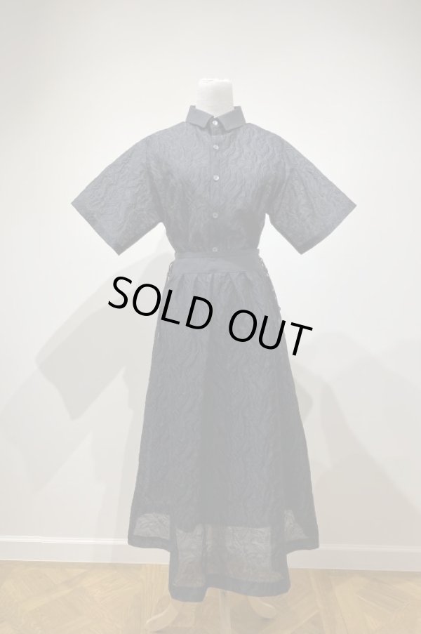 画像5: LOKITHO BOTANICAL EMBOSS SHIRT BLACK (5)