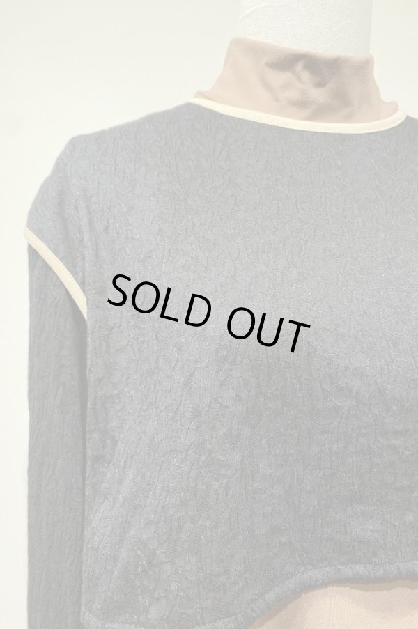 画像5: LOKITHO  KNITED LACE COMBI DRESS　 black (5)