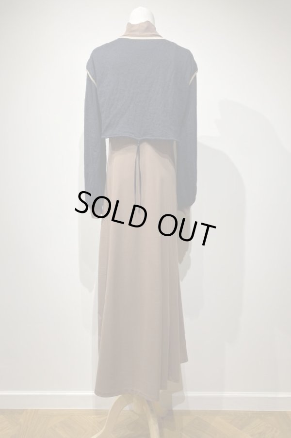 画像3: LOKITHO  KNITED LACE COMBI DRESS　 black (3)