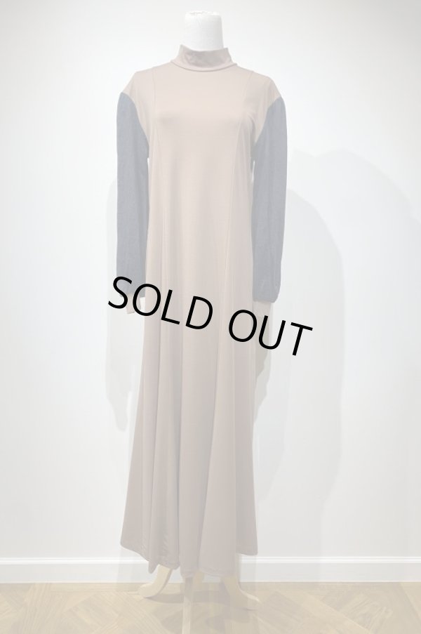 画像4: LOKITHO  KNITED LACE COMBI DRESS　 black (4)