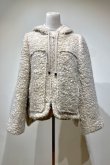 画像1: LOKITHO MOHAIR HOODEDBLOUSON beige (1)