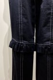 画像5: DECO depuis 1985 vintage denim frill pants black (5)