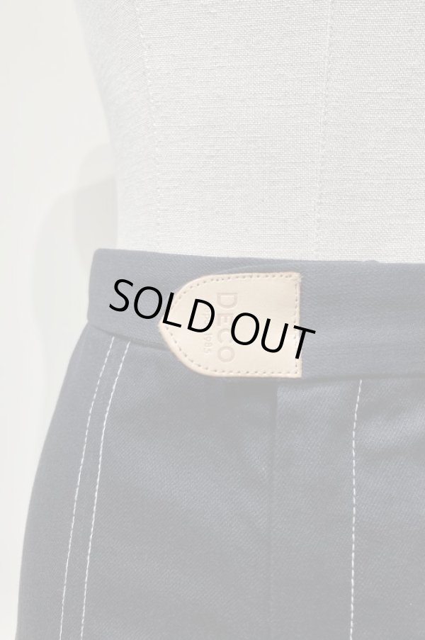 画像4: DECO depuis 1985 vintage denim frill pants black (4)