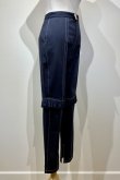 画像2: DECO depuis 1985 vintage denim frill pants black (2)