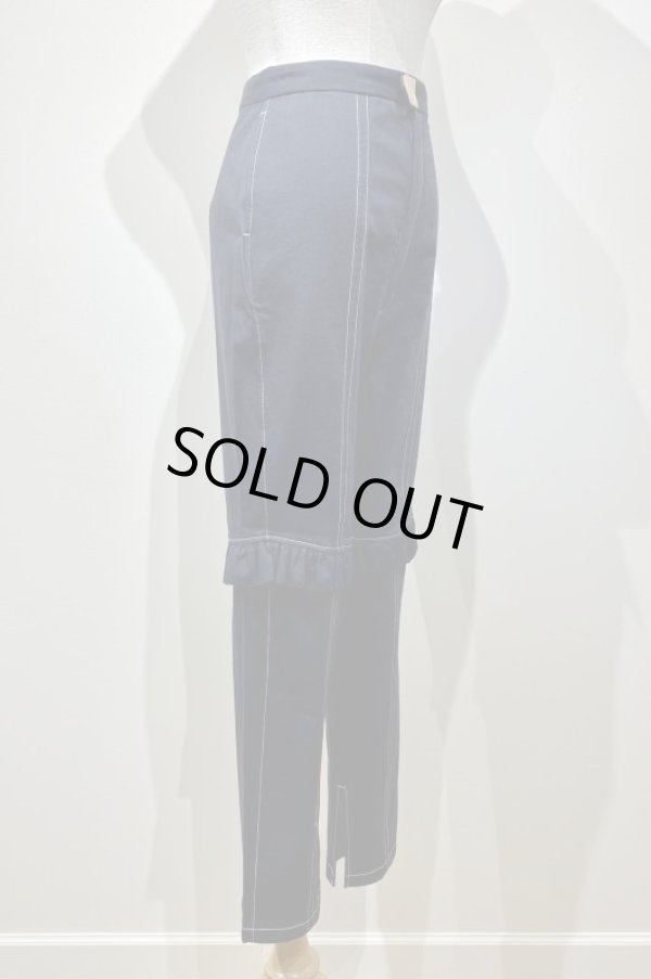 画像2: DECO depuis 1985 vintage denim frill pants black (2)