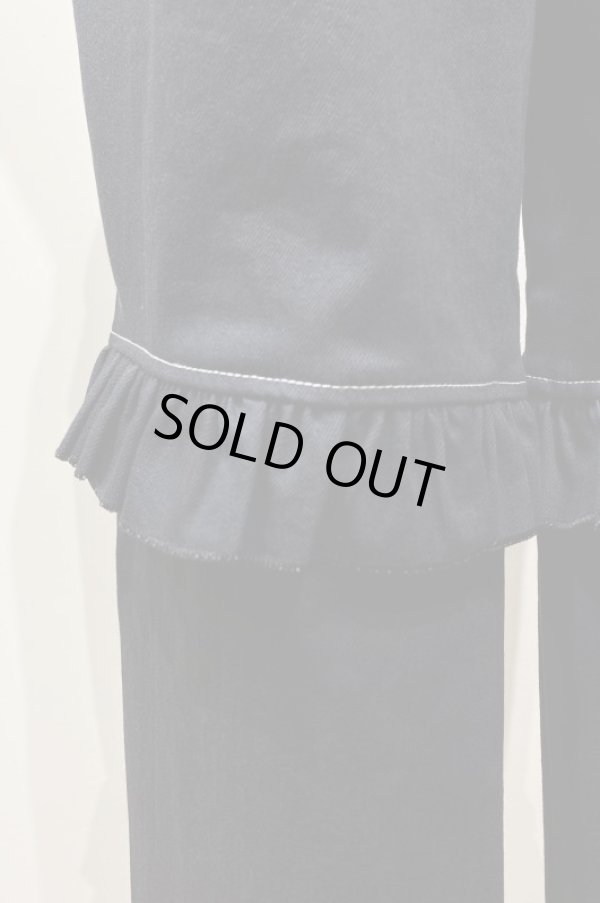 画像6: DECO depuis 1985 vintage denim frill pants black (6)