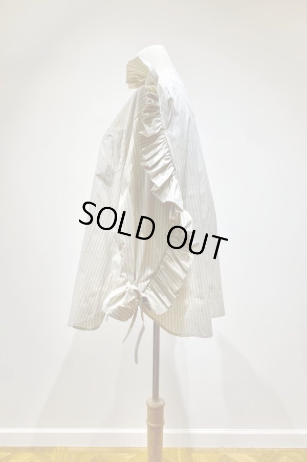 画像2: DECO depuis 1985 frill sleeve shirts beige (2)