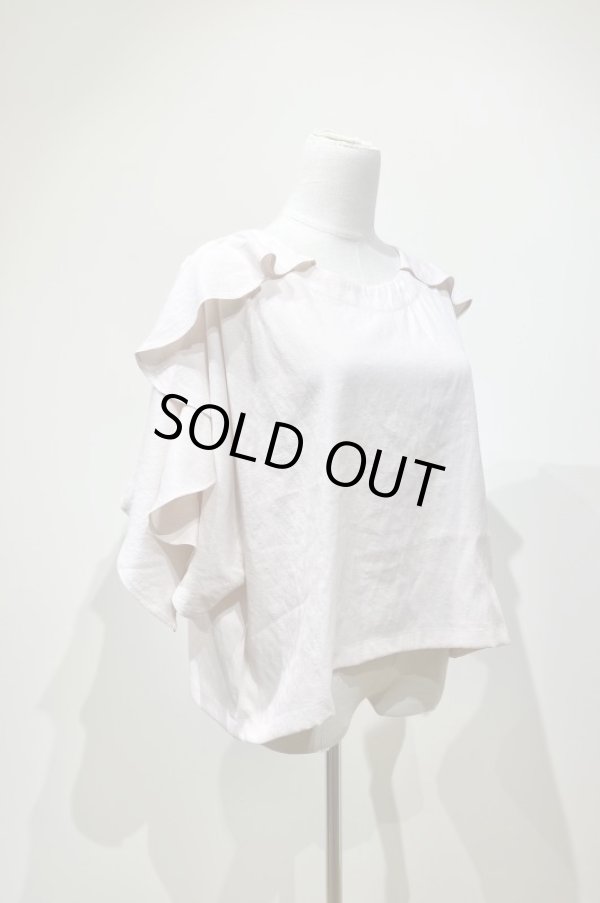 画像2: youmolaugh (ユーモラフ）シャンブレーラッフルプルオーバー pink (2)