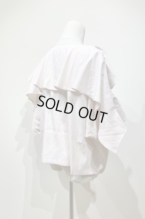 画像3: youmolaugh (ユーモラフ）シャンブレーラッフルプルオーバー pink (3)