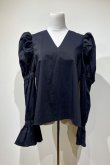 画像1: NON TOKYO PUFF SLEEVE PULLOVER SHIRT black (1)