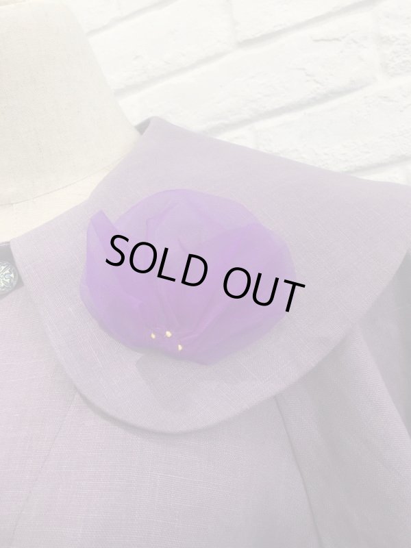 画像4: sowa  (ソーワ)  linen coat viola (4)