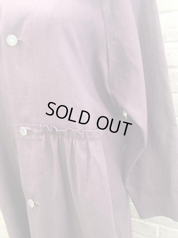 画像6: sowa  (ソーワ)  linen coat viola (6)