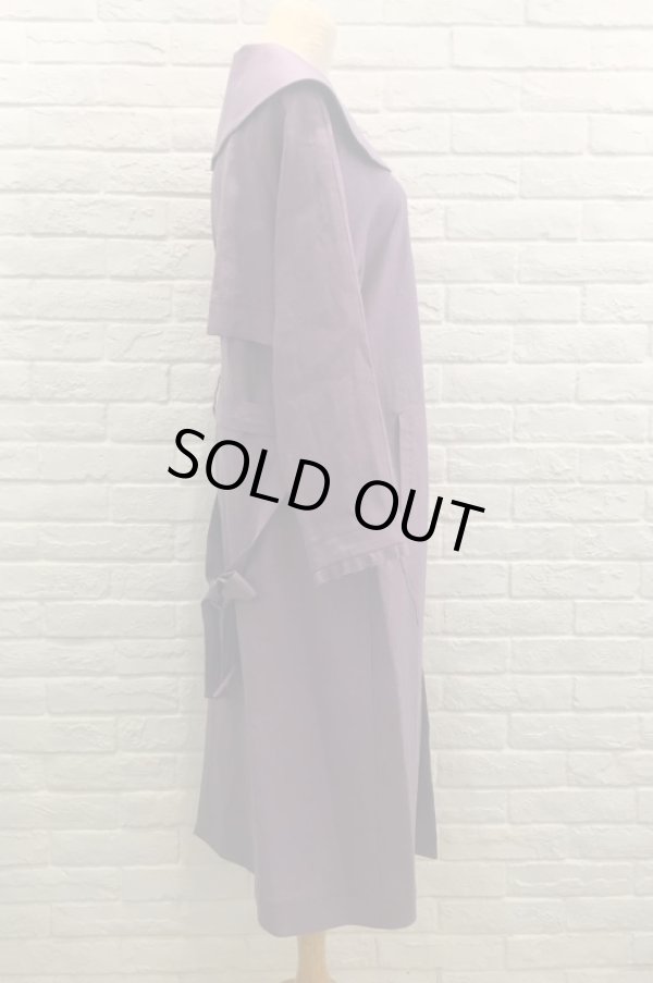 画像2: sowa  (ソーワ)  linen coat viola (2)