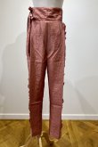 画像1: DECO depuis 1985 SIDE FRILL HIGHWEIST PANTS red (1)