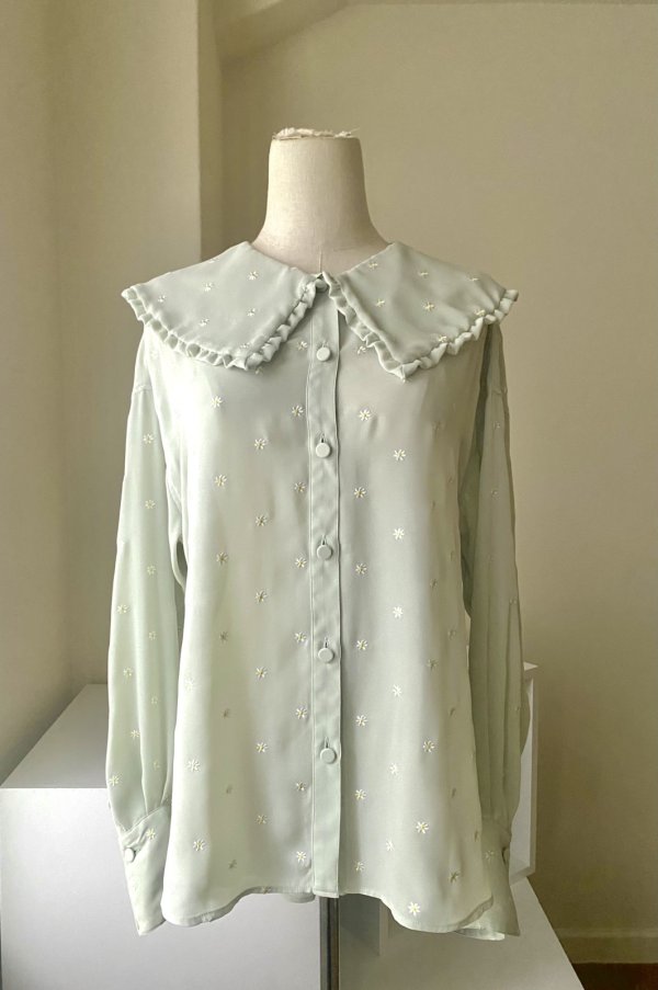 画像4: SOWA Confetti blouse　green (4)