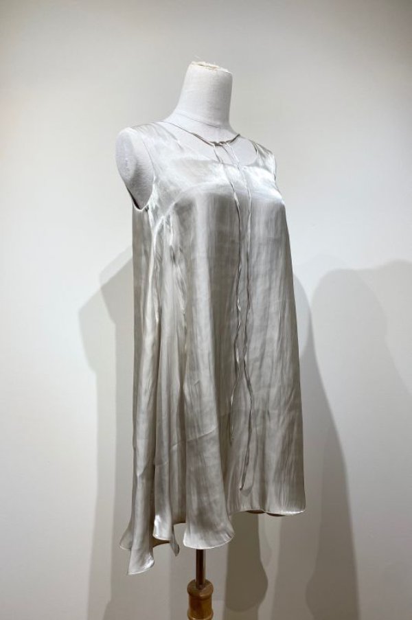 画像2: kéngo (ケンゴ) sparkle satin tank top light beige (2)