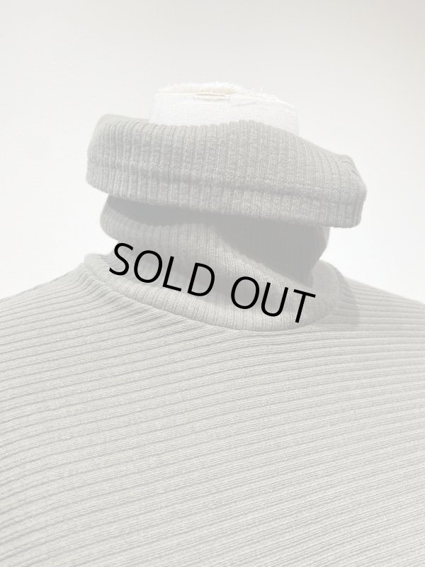 画像8: kengo petit balloon sleeve cotton rib knit  olive (8)