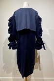 画像3: DECO depuis 1985 (デコ ドゥピュイイチキューハチゴー)  FRILL SLEEVE COAT NAVY (3)