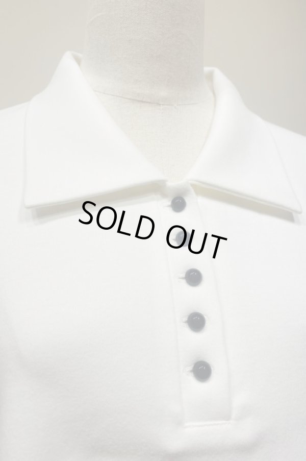 画像2: youmolaugh (ユーモラフ）ミニポロ プルオーバー　white (2)