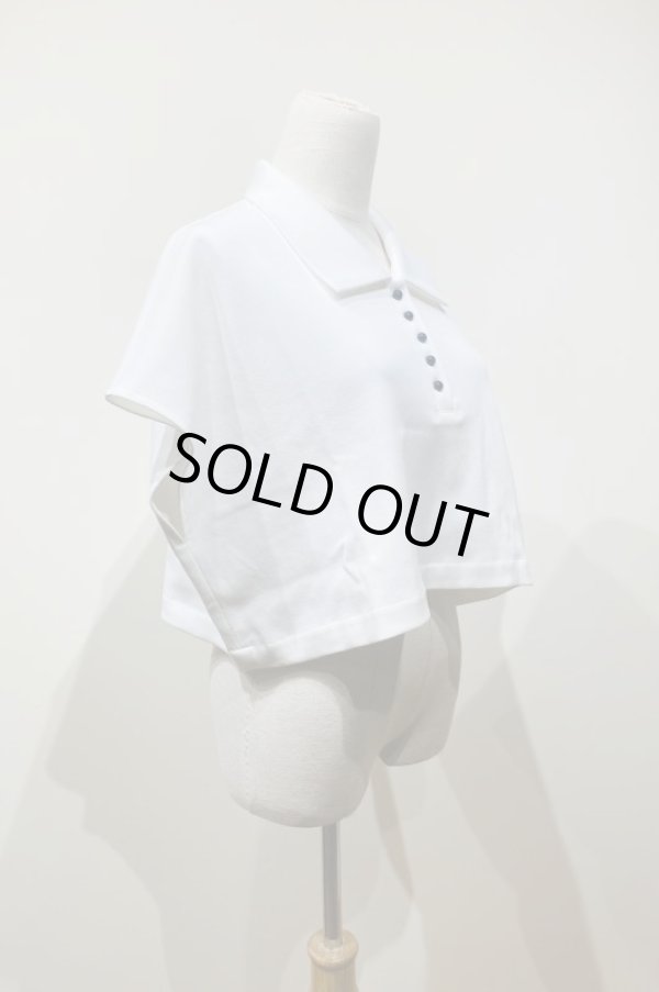 画像3: youmolaugh (ユーモラフ）ミニポロ プルオーバー　white (3)