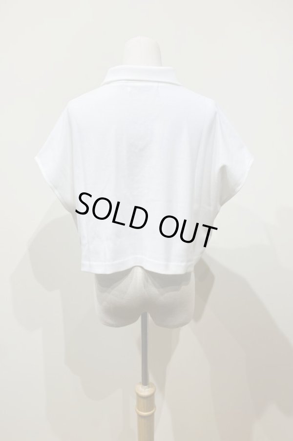 画像4: youmolaugh (ユーモラフ）ミニポロ プルオーバー　white (4)