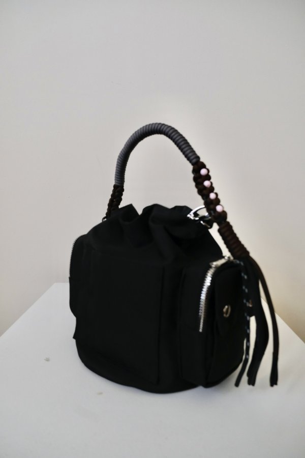 画像4: NON TOKYO 2WAY MULITI POCKET HAND BAG  black (4)