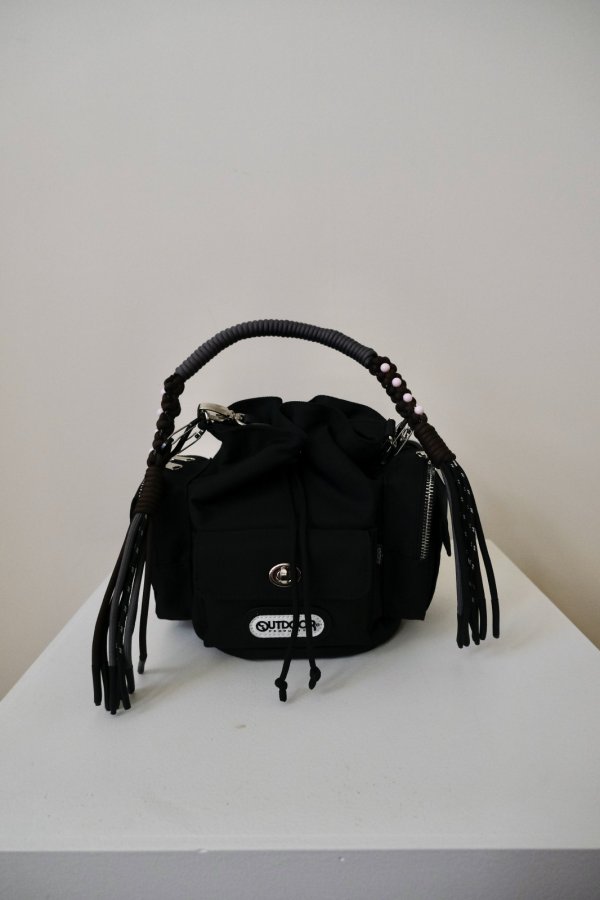 画像8: NON TOKYO 2WAY MULITI POCKET HAND BAG  black (8)