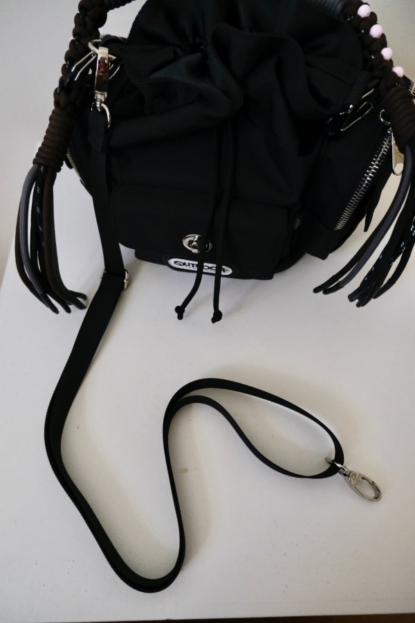 画像9: NON TOKYO 2WAY MULITI POCKET HAND BAG  black (9)
