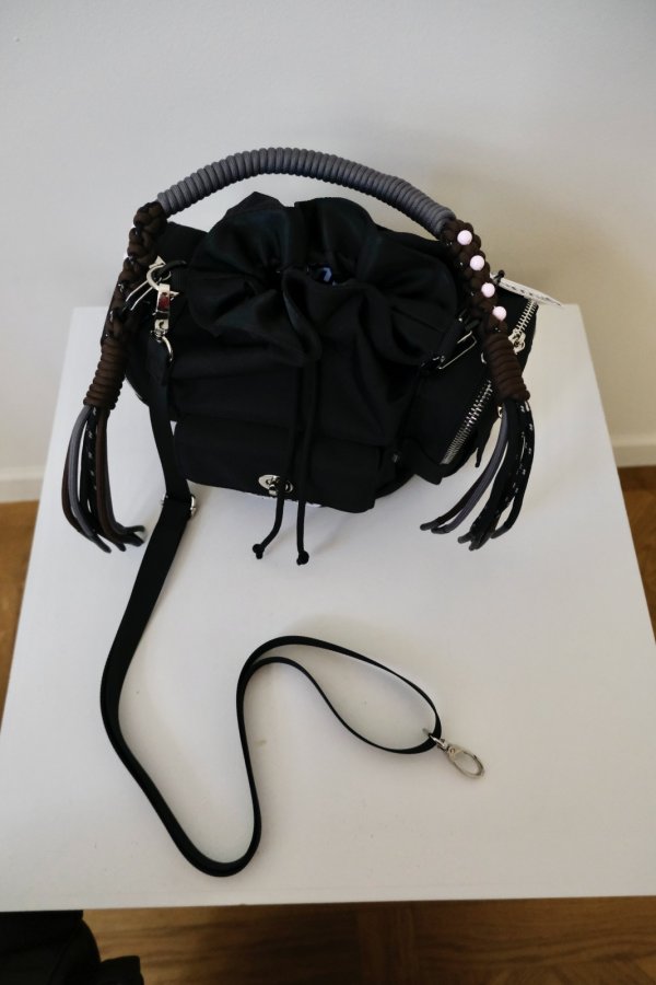 画像10: NON TOKYO 2WAY MULITI POCKET HAND BAG  black (10)