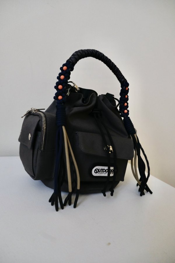 画像5: NON TOKYO 2WAY MULITI POCKET HAND BAG  grey (5)