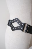 画像5: SIIILON  Dog coller studs belt BLACK (5)