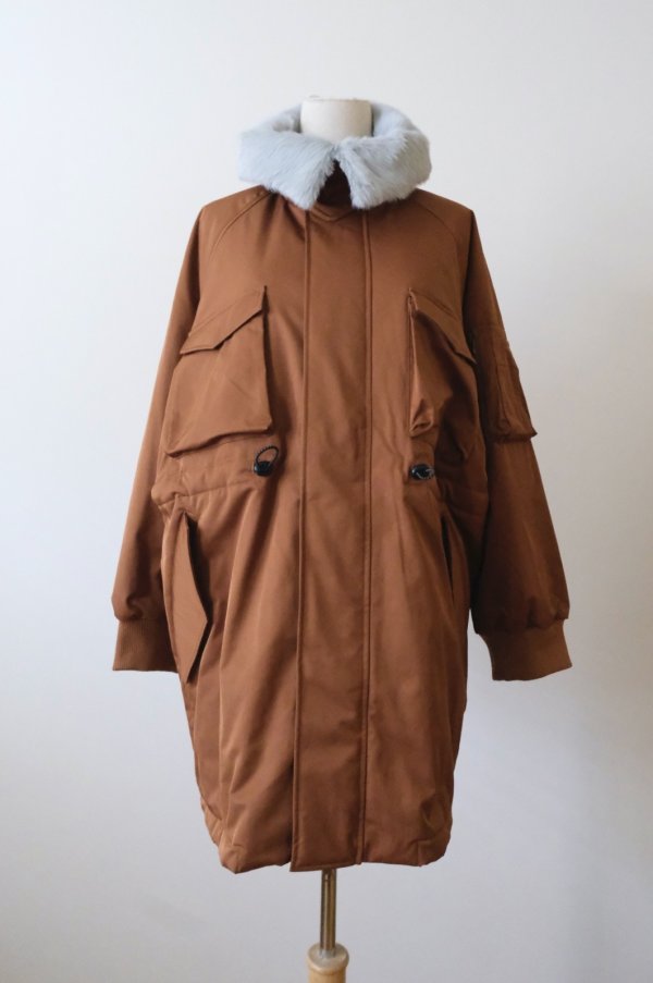 画像1: NON TOKYO LONG DONKEY JACKET brown (1)