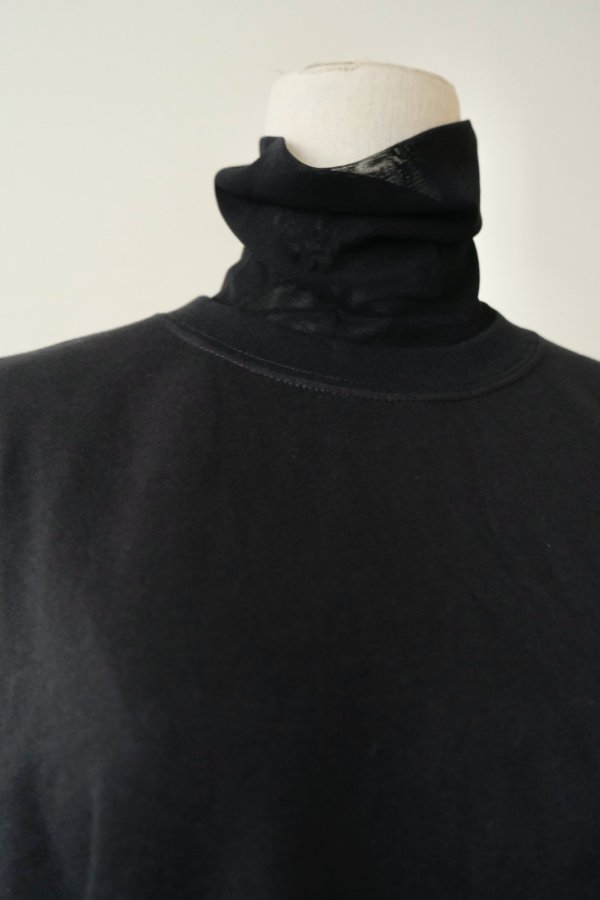画像3: NON TOKYO SHEER HIGH NECK L/S T-SHIRT black (3)