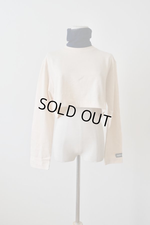 画像1: NON TOKYO SHEER HIGH NECK L/S T-SHIRT IVORY (1)