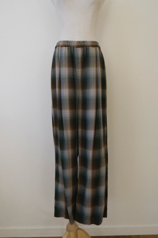 画像1: JUN OKAMOTO 霧の中に潜むパンツ　green (1)