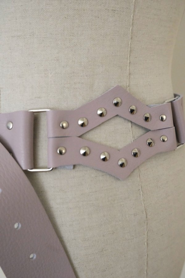 画像4: SIIILON  Dog coller studs belt SPARKLE PINK  (4)